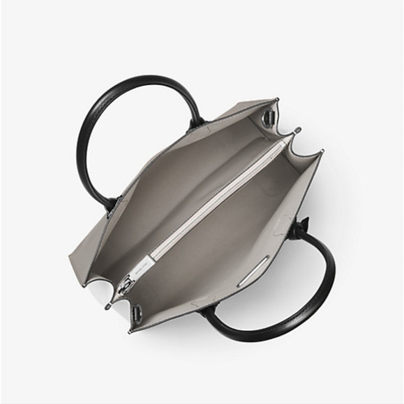 #134 - NWT MICHAEL KORS MERCER LARGE STUDIO CONVERTIBLE LEATHER BAG - Picture 3 of 9